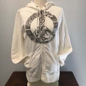 White Peace Hoodie